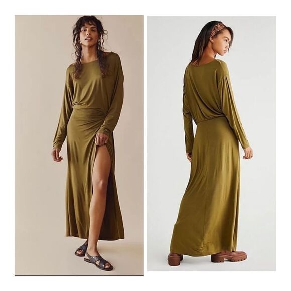 New Free People Alyssa wrap maxi dress size S - Picture 1 of 8